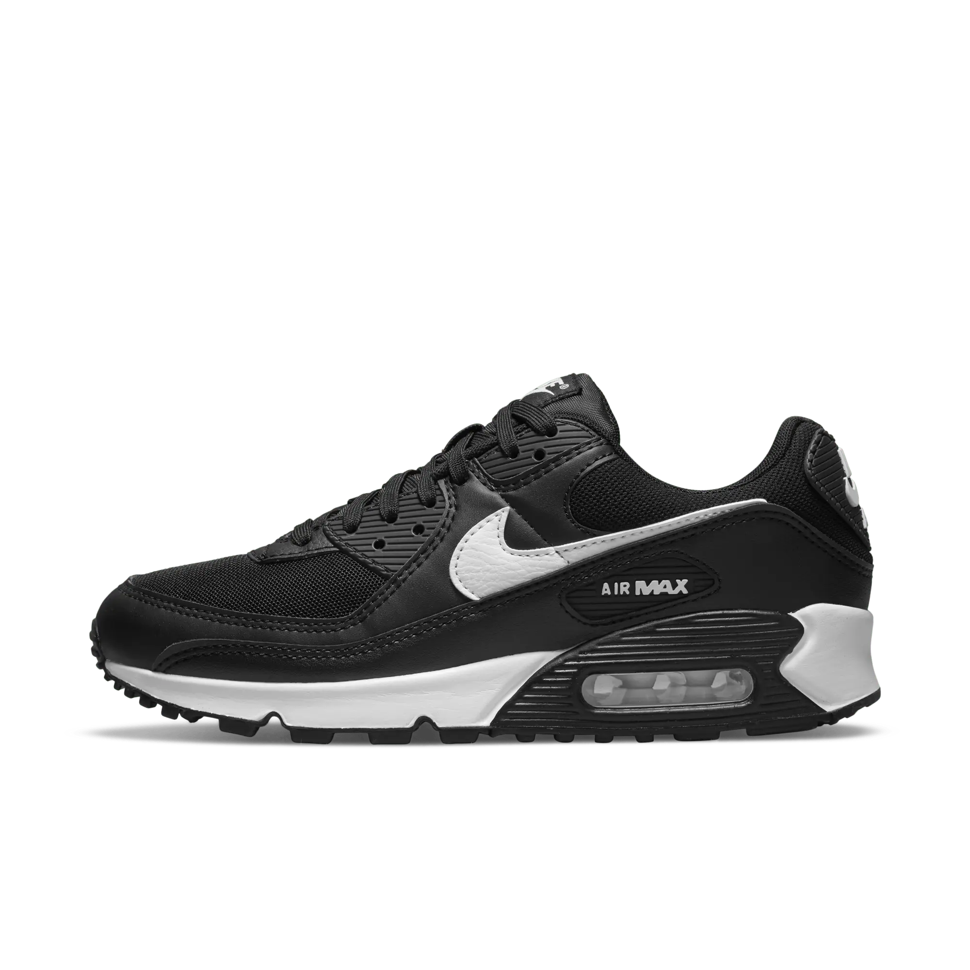 NIKE Air Max 90 Women's Leather Low-Top Sneaker, Athletic Trainer for Running with Max Air Cushioning & Waffle Outsole, Athletic Fashion Sneakers, Fashion Jogging Sneakers