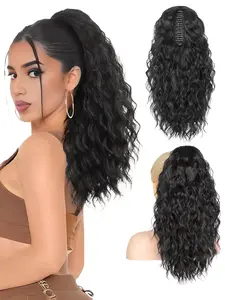 Claw Clip In Ponytail Extensions For Women Synthetic Long Wavy Fluffy Ponytail Hairpieces 20inch Hair Accessories Add Volume And Style To Your Hair Synthetic Wavy Curly Hairpieces