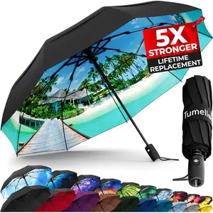 Tumella 9-Rib Design Beach Life Lightweight Umbrella