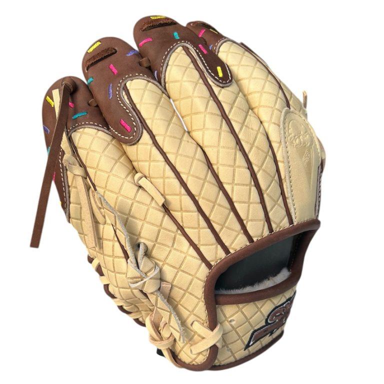 I-Webb SX3 Pro 11.50″ Baseball Glove with US Premier Kip Leathers for Infielders & Outfielders Chocolate Ice Cream Sprinkles Edition Unisex