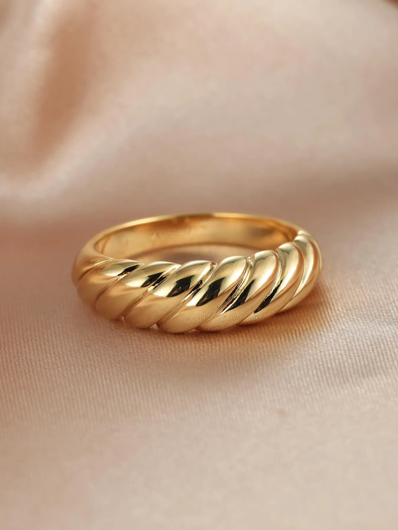 Fashion Twist Design Promises Rings for Men & Women, Engagement Ring, Statement Ring, Simple Copper Rings Jewelry for Party Daily Clothing Decor, Everyday Ring, Minimalist Ring