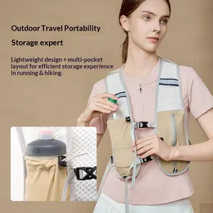 Outdoor Hiking Vest Bag Running Phone Pouch Cycling Backpack Lightweight Sports Storage Pack Water Bottle Holder