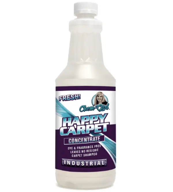 CHEM-GIRL Happy Carpet Cleaner - Industrial, Household Shampoo with Deodorizer for All Extraction Machines