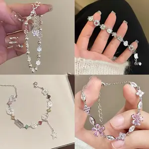 Colorful Gemstone Cartoon Bracelet – Whimsical Animal Charms Jewelry Gift for Kids & Teens