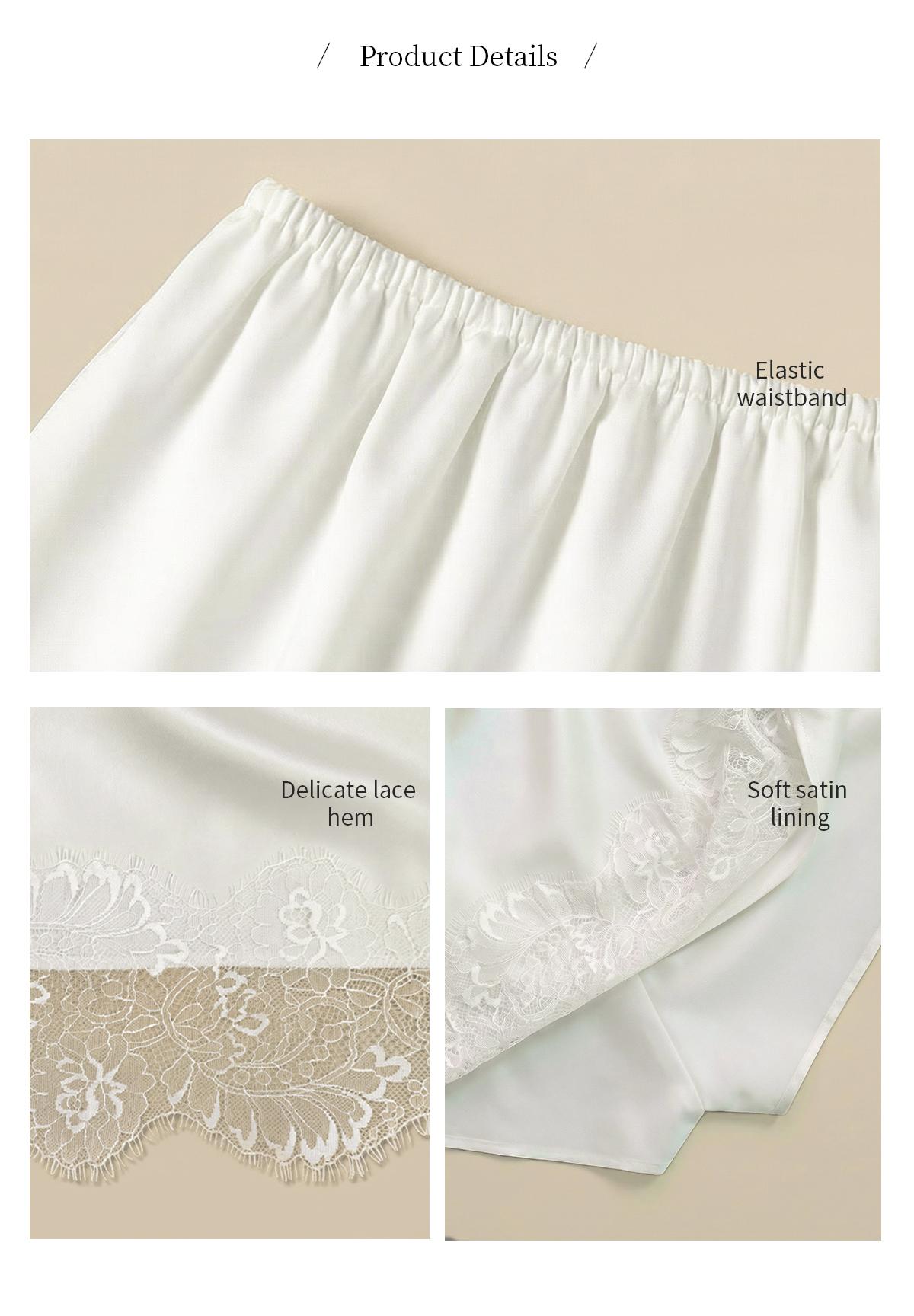 Florboom Summer Lace Mini Slip Skort, Elastic Waist, Must-Have for Trendsetters, Music Festival Outfit, Lace Trim Skirt, Easter Dress, GrungeStyle, Westernfashion