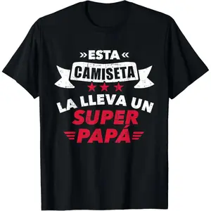 100% Cotton SUPER PAPA Fahte's Day T-Shirt