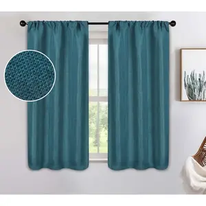 Superior Jaxon Textured Blackout Curtain S/2 Panels, 26X63