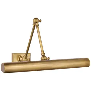 Cabinet Maker LED Library Light Hand-Rubbed Antique Brass