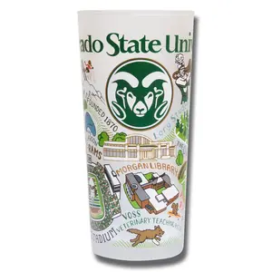 Colorado State University Collegiate Drinking Glass