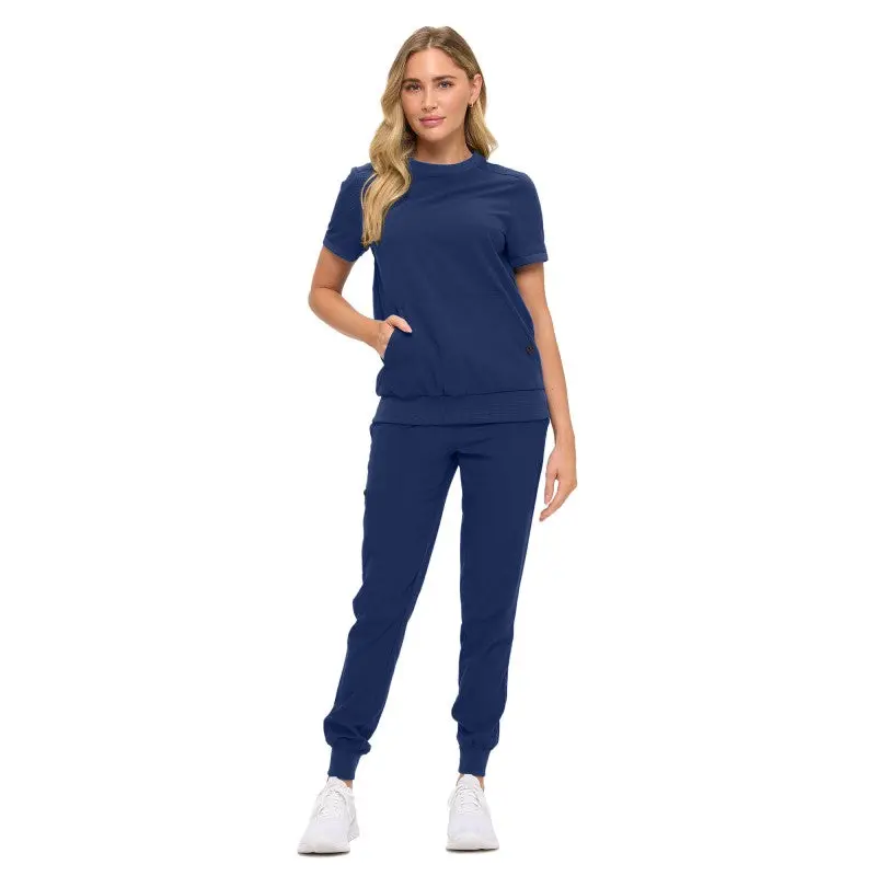 Women’s Scrub Set – Super Premium Stretch Monarch Crew Neck Jogger Set - 4402