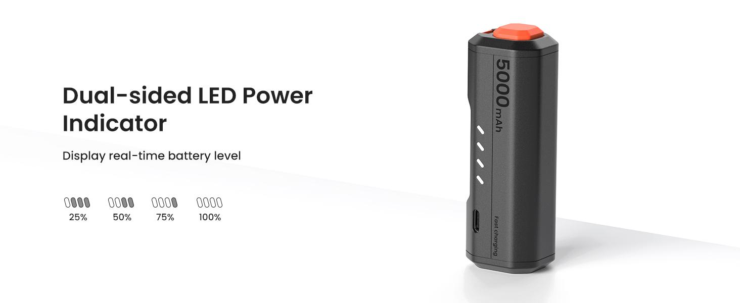 KIWI design P5000 Compact Power Bank, 2 Pack 5000mah Battery Pack Compatible with Meta Quest 3/3S/2/Pro Accessories , 20W Fast Charing, Swap for Infinite Power, Suitable for Sport Camera and All Type-C Devices