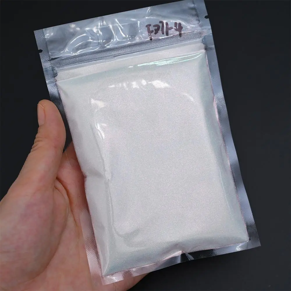 1Bag Iridescent Bulk Glitter Nail Powder White Black Starlight Diamond Powder Holographic Shiny Effect Sugar Glitter Dust #10g