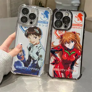 Anime Genesis Evangelions Case for Apple iPhone 11 12 13 14 15 16 17 17Air Pro MAX Plus  Soft Cover Christmas gift