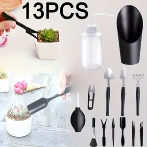 13pcs Mini Garden Tool Set, Succulent Transplant Tool, Succulent Care Kit for Succulents Miniature Gardening Plants, Variety, Garden Maintenance Set for Home Gardeners, Hobbyist Gardeners