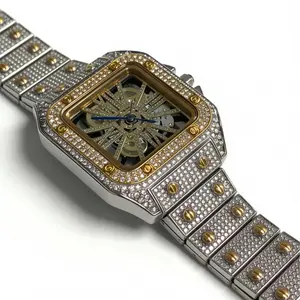 This watch features an exquisite hollow tech-style dial, with multiple adjustable functions for versatile matching.
