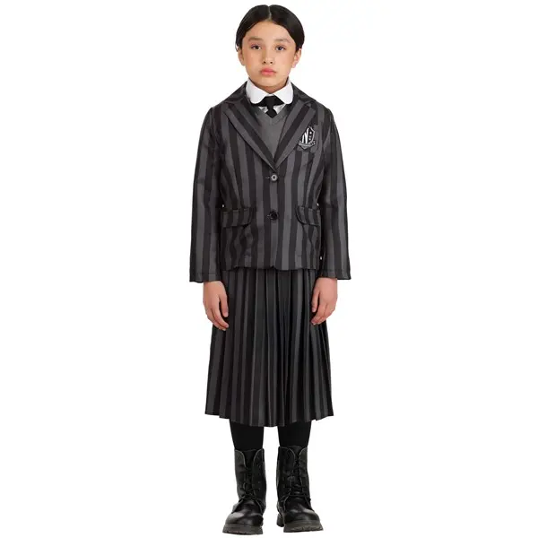 Girl's Nevermore Academy Wednesday Costume