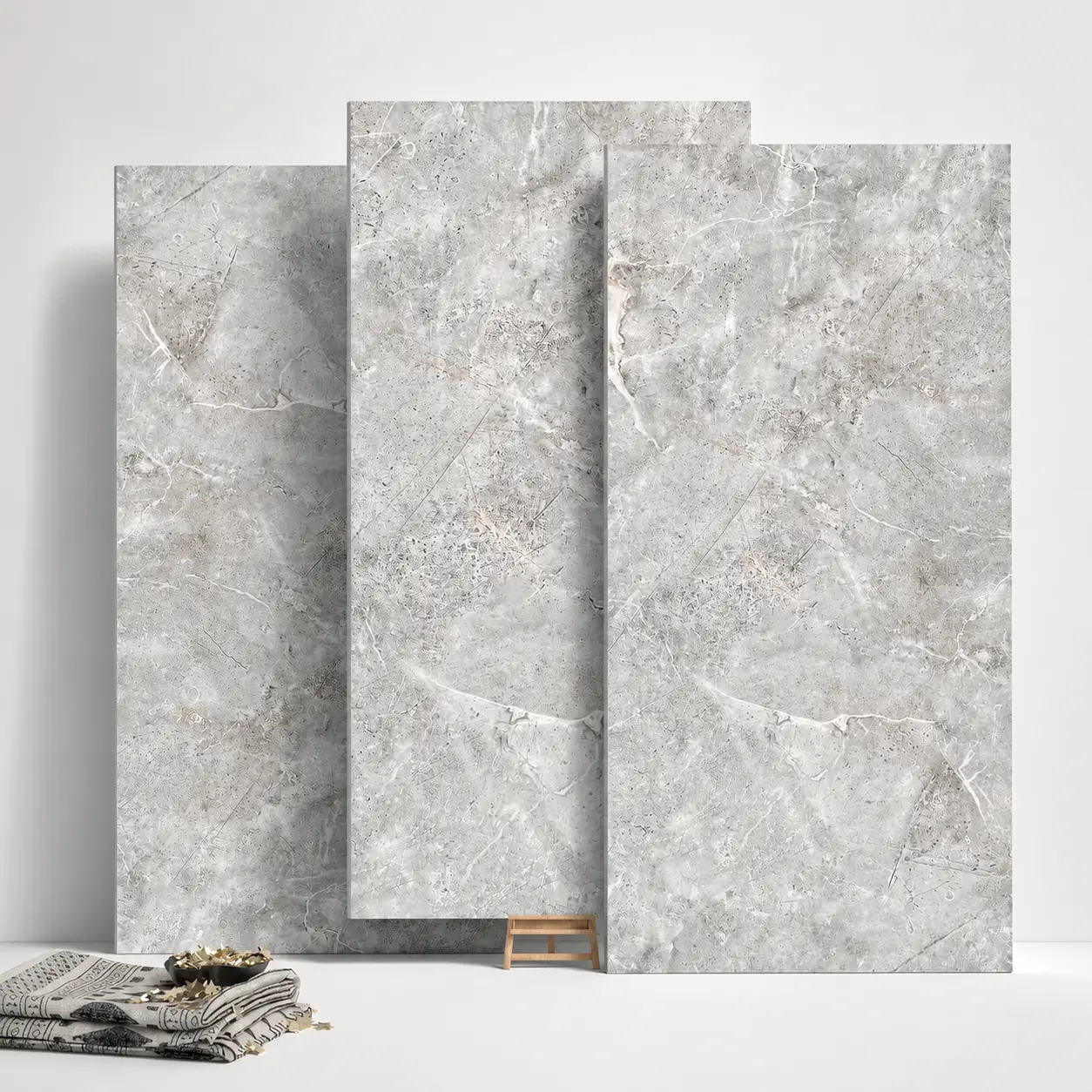 10 Pack Peel and Stick Gray Marble Wall Panels, 11.8" x 23.6" Waterproof PVC Self-Adhesive Backsplash Tiles, 19.4 Sq. Ft. Marble Look Wall Tiles for Kitchen, Bathroom, Living Room & Accent Wall