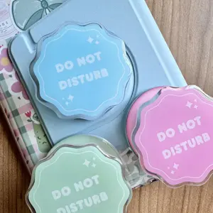 Do Not Disturb Kindle Grip Pink Blue Mint Green Magsafe Phone Kobo Grip Durable Compact Magnetic Cellphone Accessory with Adapter Ring for Secure Handling and Stand Function
