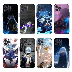 Anime Rimuru Tempest Tensei Phone Cases For iPhone 17 16 15 14 13 12 11 Promax Pro Max Plus Air Black Soft TPU Shockproof Protective Cover Best Gifts of Christmas Halloween Birthday Valentine