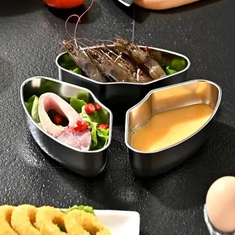 Individual Food Steamer Box Tray Set, 3pack Stainless Steel Mini Steamer Cookers Insert Pot Food Holder for Instant Pot n Air Fryer to Quick Prepare Meal