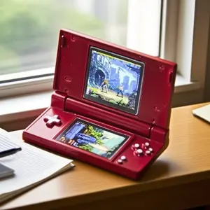 1:6 Scale Vintage Mini Game Console – Retro Gamer Display for Dollhouses & Dioramas, Ideal for Adults, Gifts & Seasonal Decor