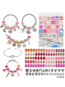 Mixed Beaded & Tweezers Diy Jewelry Making Kit, Diy Jewelry Making Supplies for Bracelet Necklace Earrings, Fashion Accessories for Women & Girls for Birthday Gift