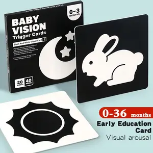 Baby Visual Development Cards Set, Early Learning Educational Toys for Infants & Toddlers, Interactive Playset for Cognitive Growth