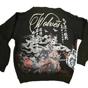 Darc Sport Wolves "Death Bloom" Graphic Pierce Hooded Sweatshirt 1 of 500, Size Medium in Black