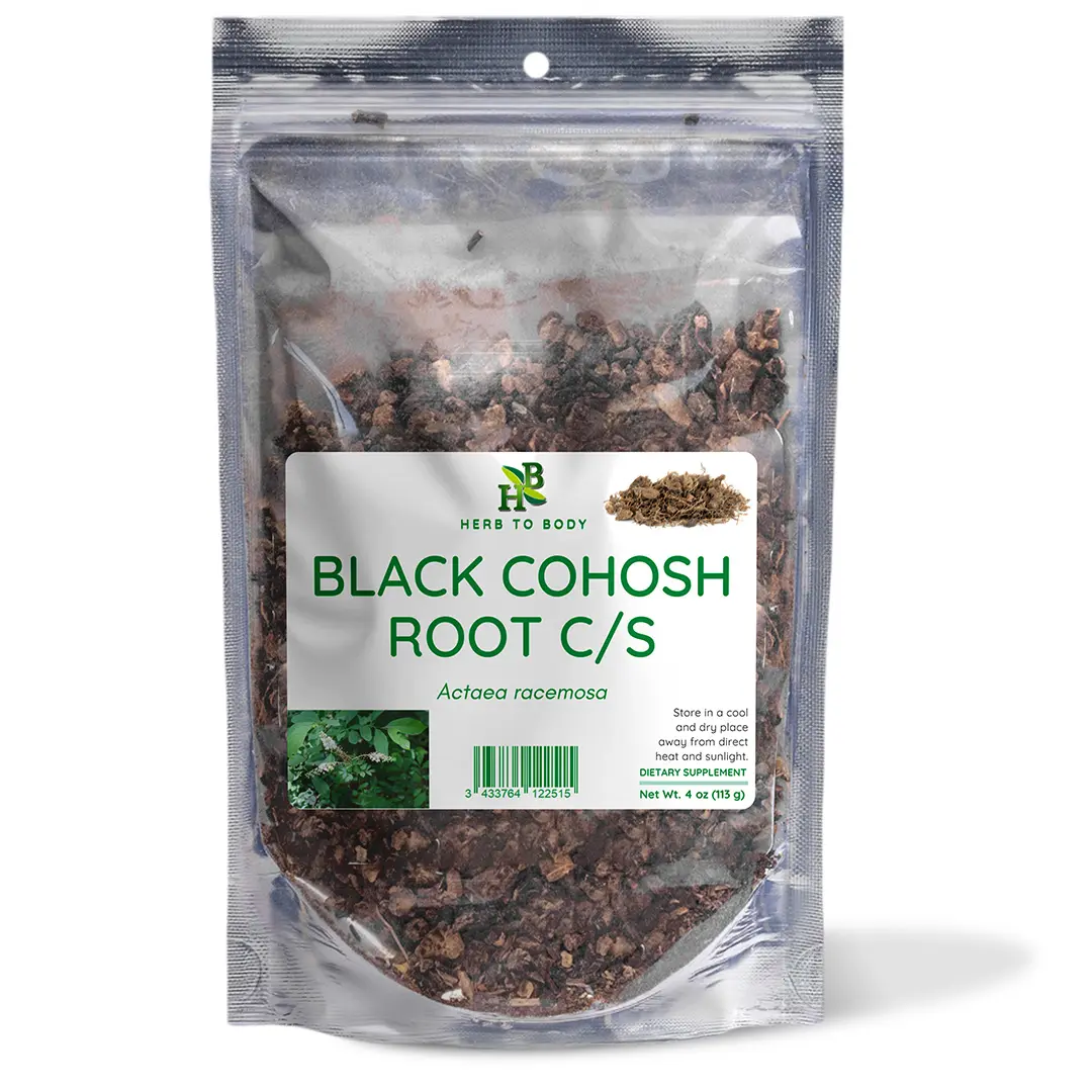 Black Cohosh Root C/S Herbal Supplement - 113 G (4 oz) | Cimicifuga racemosa | Herb To Body