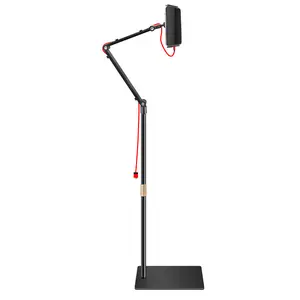 2026 New Lazy Sofa Phone iPad Holder, Rotatable Live Stream Overhead Stand, for Bed Couch Desk Video Recording, Compatible with Large Ring Light & Floor Lamp,2026 Latest Lazy Stand Design 360° Rotatable & Adjustable Height & Angle Overhead Shooting for Li