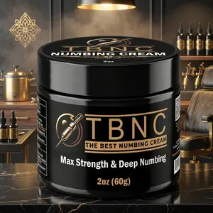 TBNC Tattoo Numbing Cream Max - 6x Larger Than Competitors - Maximum Strength Numbing Cream Great For Tattoos, Piercings, PMU & Laser Sessions - 2oz