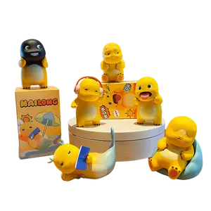 6-PCS NALONG, office handheld accessories, complete set, stress-relieving home decoration, popular children's gift, Halloween gift, Thanksgiving gift & Christmas gift. Luminous Mini Cartoon Dragon Figurines Dj