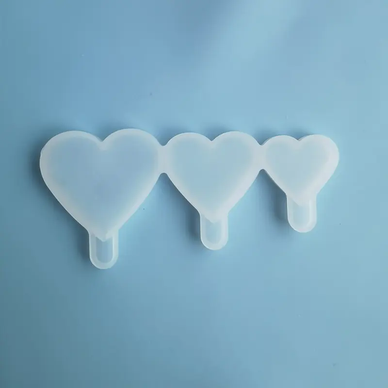Heart Lollipop Mold DIY Silicone Star Lollipop Chocolate Candy Mold Birthday Holiday Cake Decoration Tool