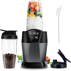 Smoothie Blender, 1200  Watts Blender for Smoothies, Blenders with (2) 28-oz To-Go Cups & Solid Lid, Personal Blenders for Shakes and Smoothies, Ice Crushing & Frozen Fruit