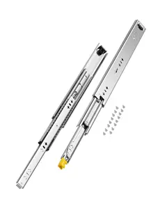 VEVOR Set of 2 Drawer Rails, Full Extension, Available in Various Sizes from 16 to 60 inches, 250 lbs Weight Limit, Locking Mechanism, Ball Bearing Side Mount Drawer Slide Rail