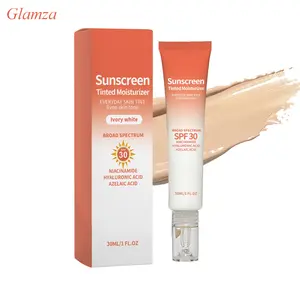 Glamza SPF30 Tinted Sunscreen Moisturizer, Niacinamide Hydrating Skin Tint(1PCS)
