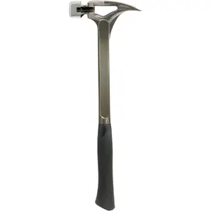 22-Ounce 18-Inch Steel Smooth Face Hammer, silver