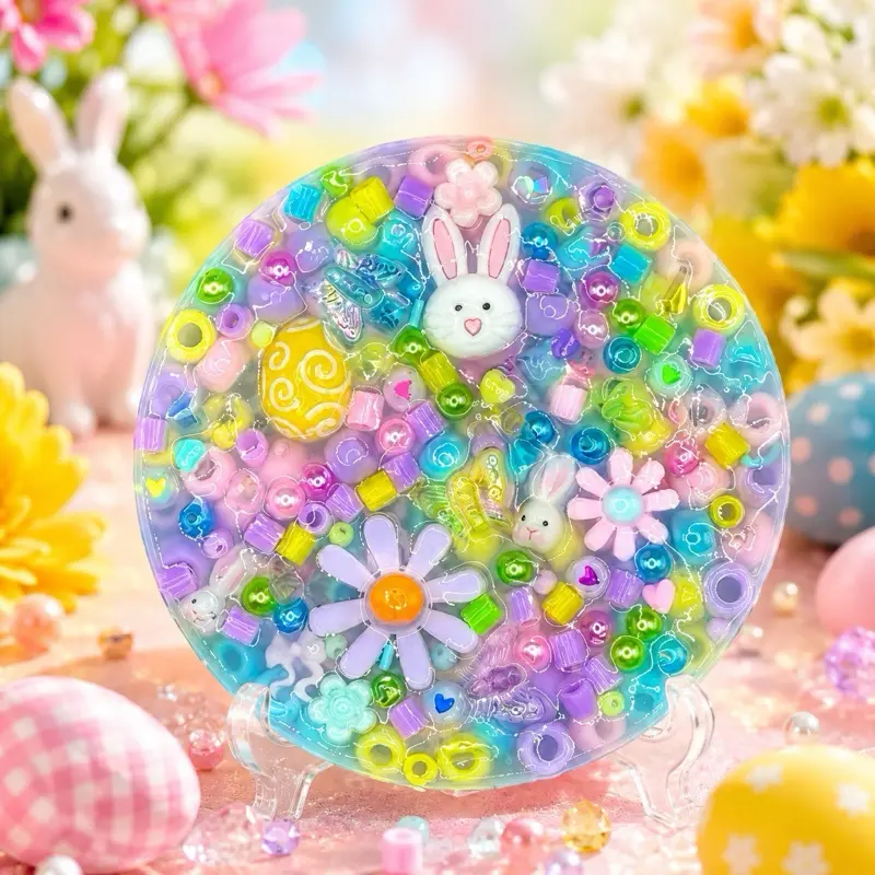 Easter Bunny Picky Pad silicone Fidget Toy - Skin Picking Tool for Stress Relief and Relaxation, ADHD & Anxiety Fidget, Skin Picking Tool for Relaxation