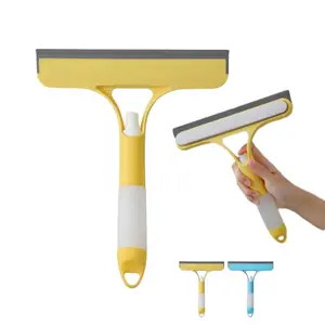 3-in-1 Window Cleaner Tool Kit - Thickened Magic Cloth, Spray-Equipped Scraper, Squeegee for Glass, Shower Doors, Car Windshields Hand Smooth