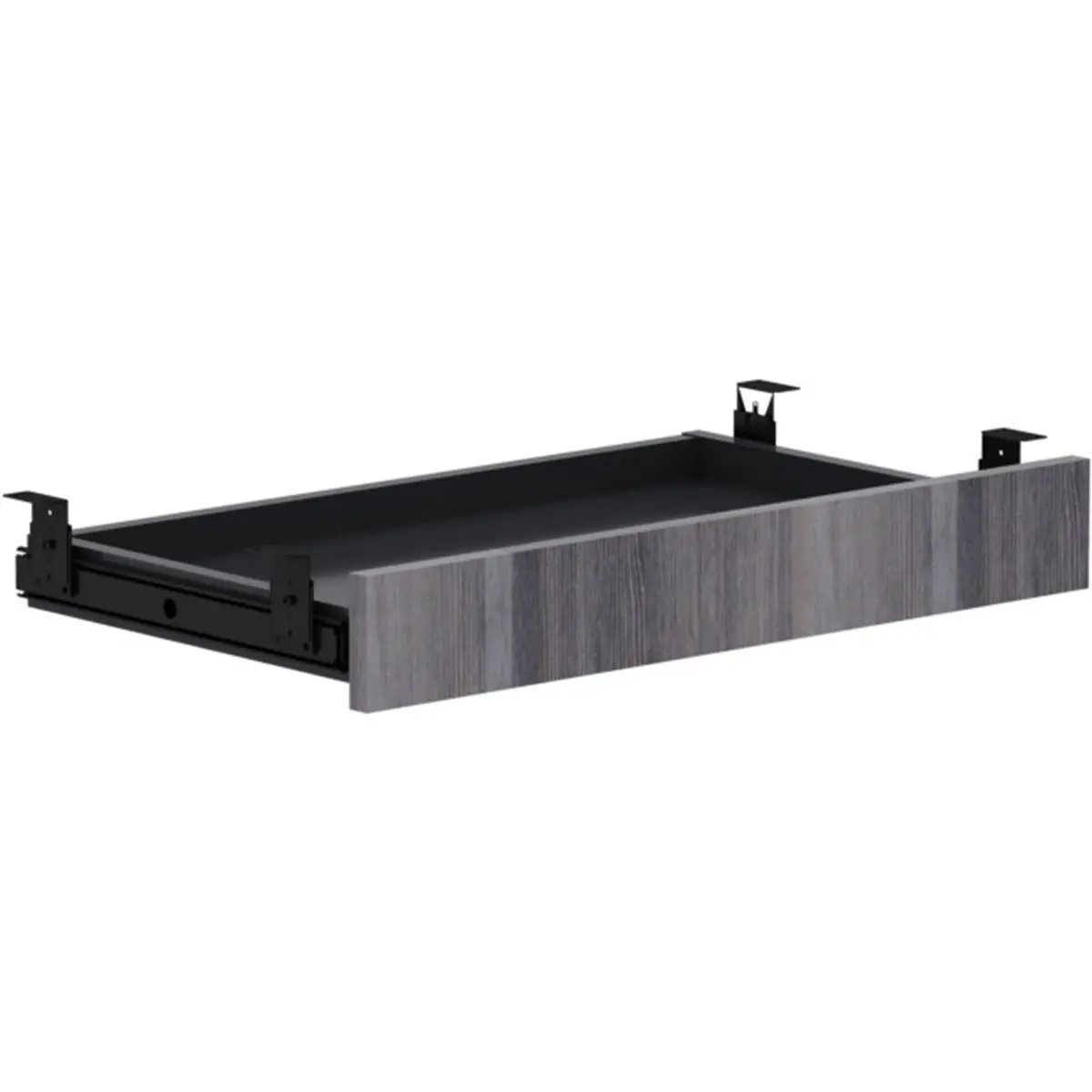 Lorell LLR69568 Durable Adjustable Weathered Charcoal Laminate Office Desk, Universal Commercial Furniture - 26 x 15.4 x 3.6 in