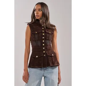 BACK WITH IT VELVET BUTTON DOWN