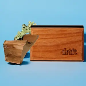 Drift Car Air Freshener Original Wood Scent Teak Amber Metal Clip USA Made Vegan Cruelty Free Car Odor Eliminator Long Lasting Scent Auto Accessories