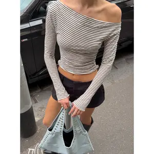 Synergies Long Sleeve Top Brown / White Stripe