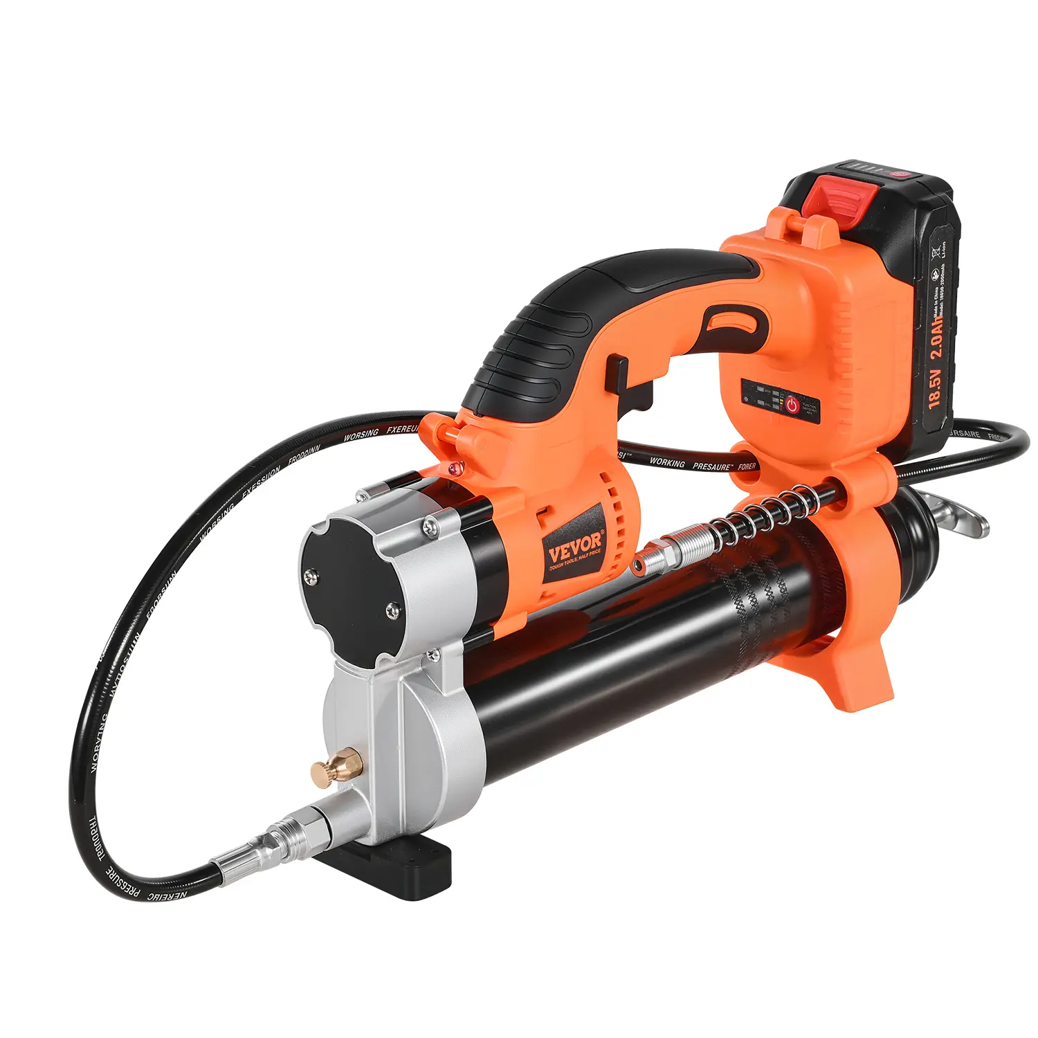 【DealsForYouDays】VEVOR Cordless Grease Gun,8000 PSI Max Pressure20V Electric Grease Gun with 2.0 Ah Battery & LED Light30-inch Long Hose & Carrying CaseVariable Speed TriggersVehicles or Machines Greasing,father'sdaygifts