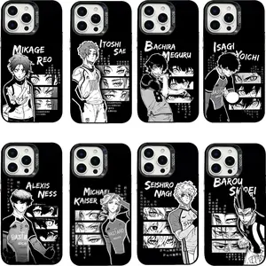 Blue Lock Isagi Bachira Phone Cases for iPhone 17 Air 16 Pro Max 15 14 Plus 13 12 11 Cool Soccer Anime Cover Great Gift for Anime Fans
