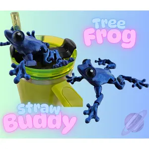 TREE FROG STRAW BUDDY FOR TUMBLER