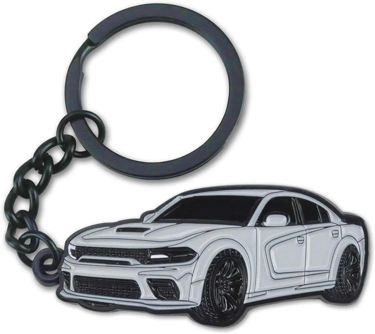 Vehicle Shape Keychains for Dodge Challenger, Dakota, Charger SRT, Avenger, Durango, Caravan - 2015-2022 Dodge Cars Accessories with Multiple Colors