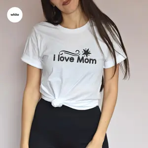 I Love Mom Shirt, My New Heart CuteTee, Mom Tee, Momma Gift Shirt, I Love You Mom
