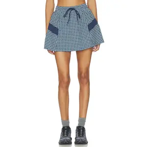 BEACH RIOT Clyde Skirt in Twilight Tides Geo