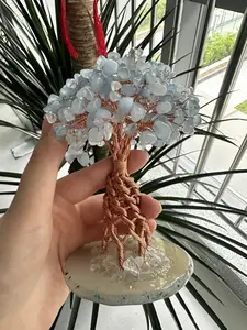 Eliza(9370)gc.Aquamarine chips money tree